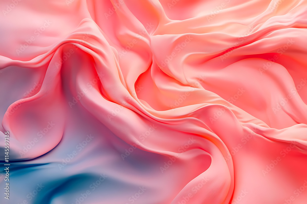 Fototapeta premium Stunning Pink and Blue Gradient Fabric Texture