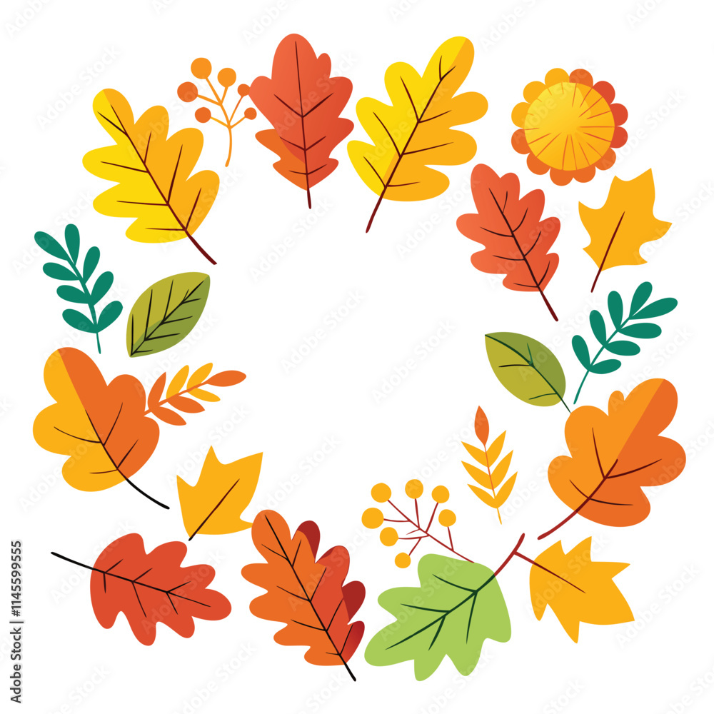 autumn leaves set autumn leaves set