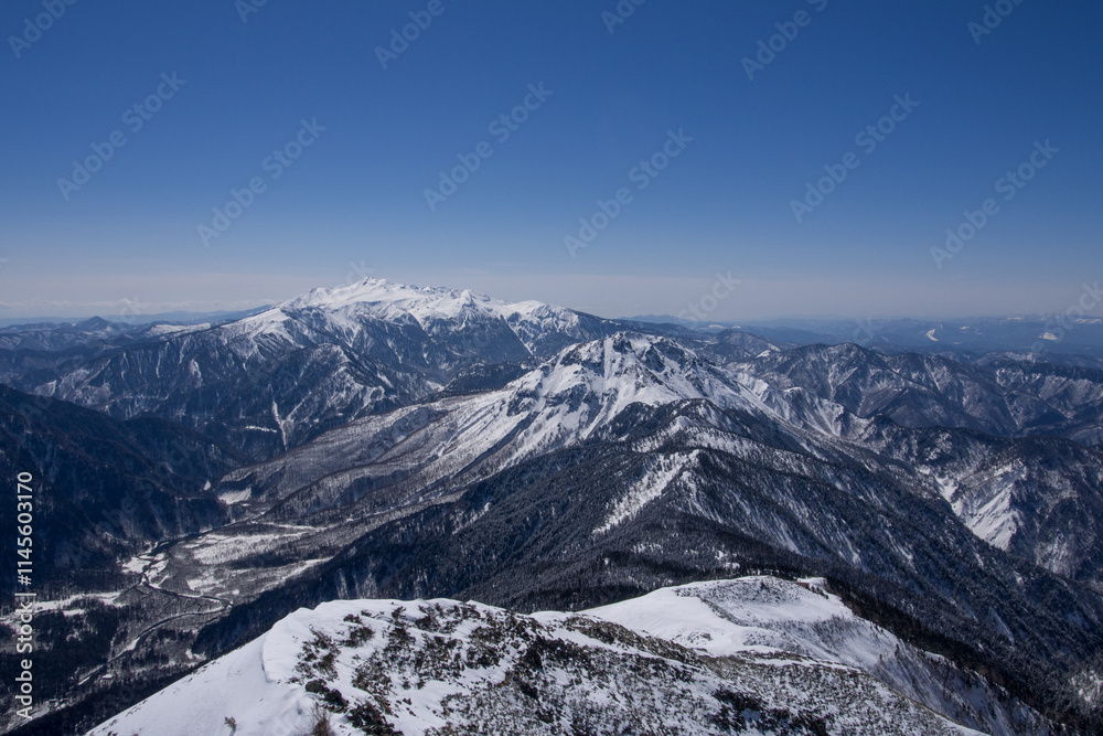 Obraz premium 西穂独標からの眺め