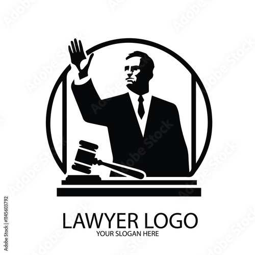 A law year logo in black color symbolizes tradition, authority, and professionalism, perfectly suited for commemorating a milestone or celebrating a legal institution's heritage