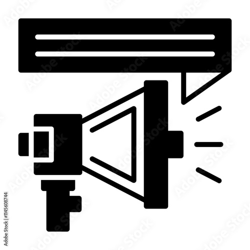 Announcement Solid Style Icon