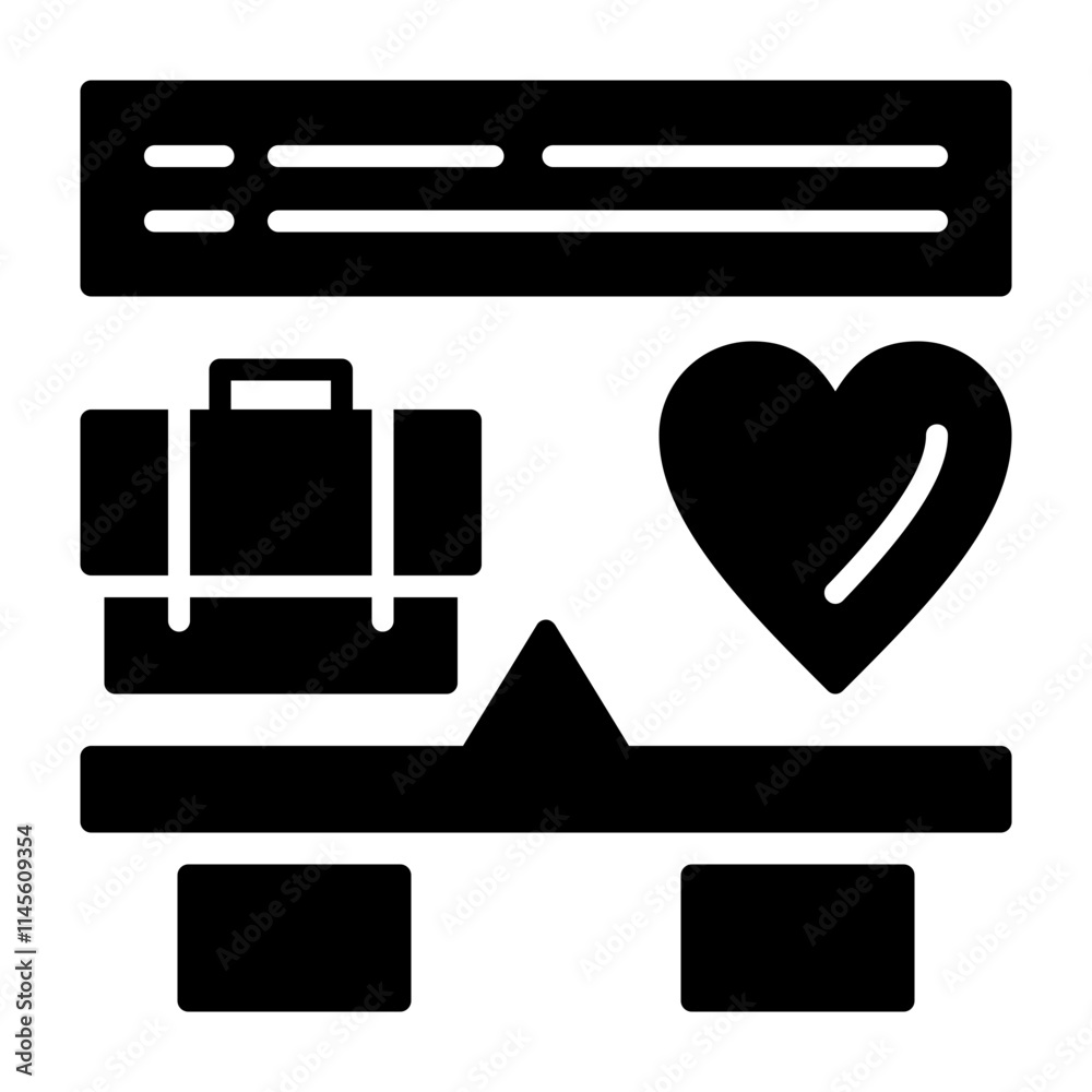 Work-Life Balance Solid Style Icon Work-Life Balance Solid Style Icon