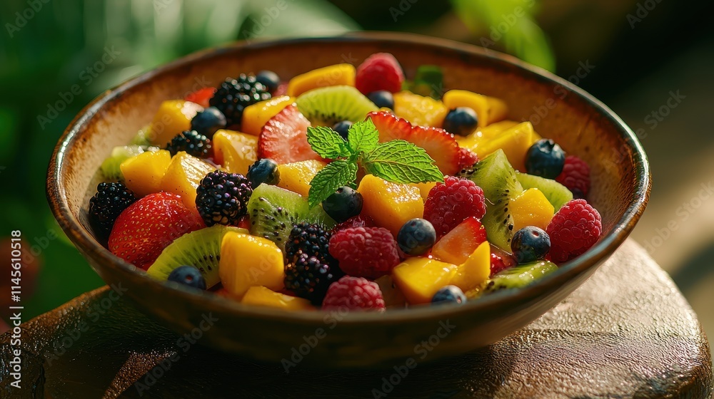 Juicy Mixed Fruit Salad with Natural Sweetness Juicy Mixed Fruit Salad with Natural Sweetness