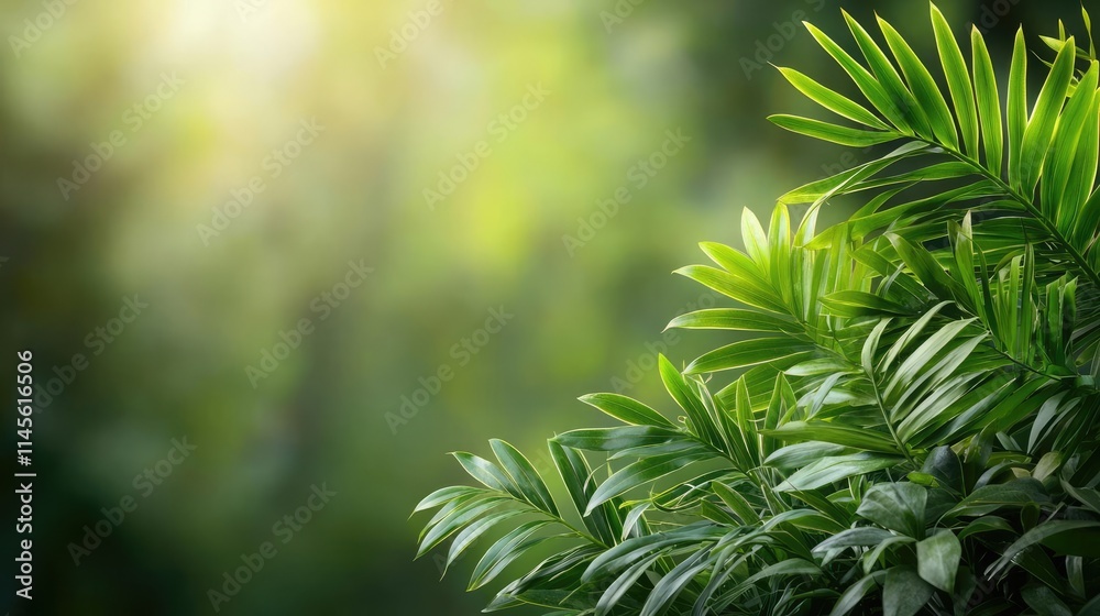 Micro foliage idea. Lush green leaves illuminated by soft sunlight create a tranquil natural scene. Micro foliage idea. Lush green leaves illuminated by soft sunlight create a tranquil natural scene.