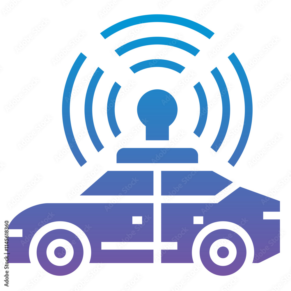 Autonomous Car Icon