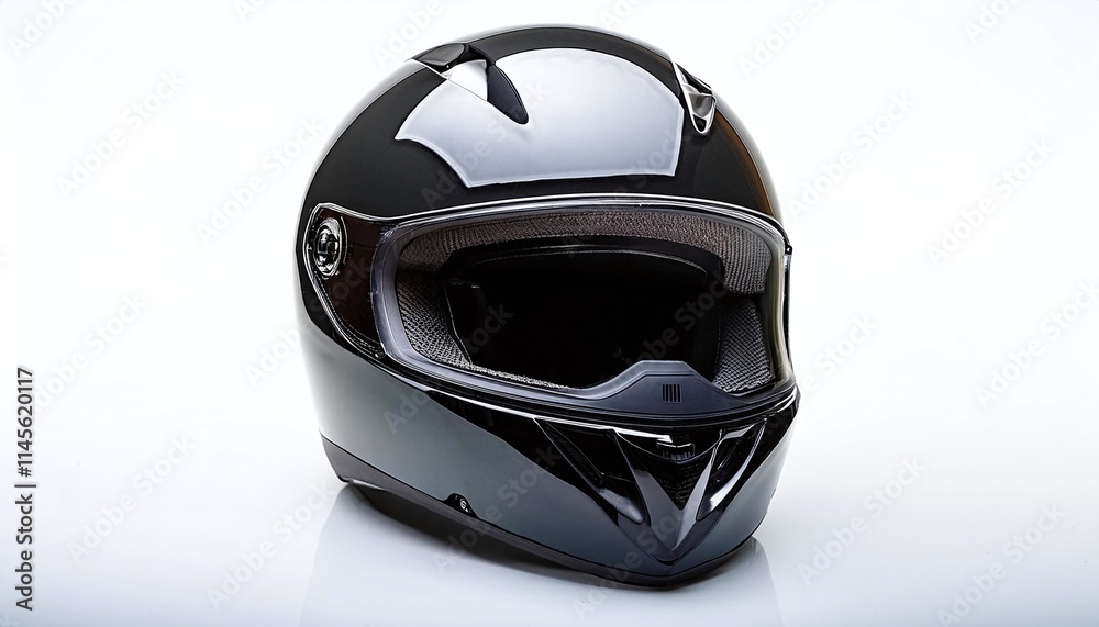 close up a of a motorcycle helmet isolated on a white background close up a of a motorcycle helmet isolated on a white background