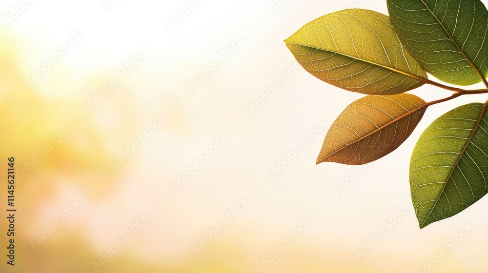 Micro foliage idea. Beautiful close-up of green leaves illuminated by warm sunlight, perfect for nature themes. Micro foliage idea. Beautiful close-up of green leaves illuminated by warm sunlight, perfect for nature themes.