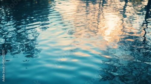 Abstract water ripple pattern with golden reflections