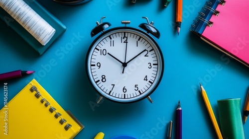 Time or attendance tracking system, analyze work efficiency in project management, productivity, workflow or effort, time spending to finish task concept, businessman cut clock in piece to analyze.