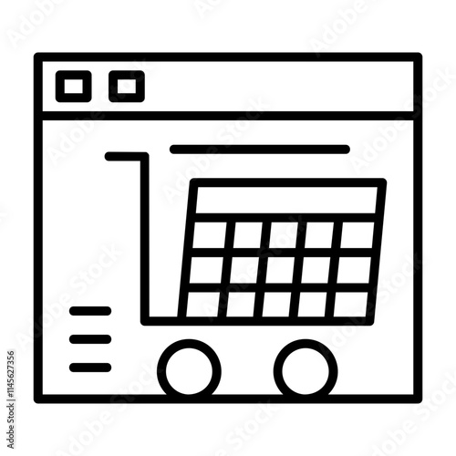 E-commerce Outline Style Icon