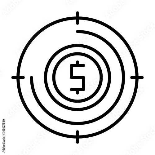 Target Outline Style Icon