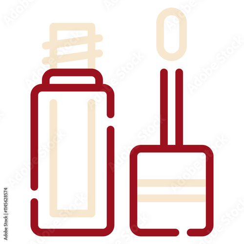 Nail Polish Icon in Minimalist Design