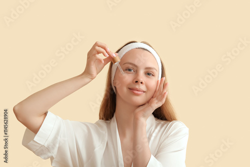 Pretty young woman with cos...