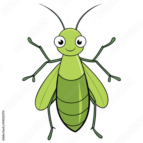 Aphid insect flat vector illustration on white background