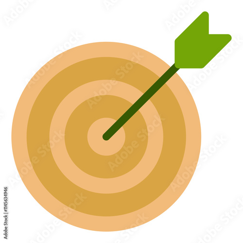 Bullseye Target with Arrow Icon