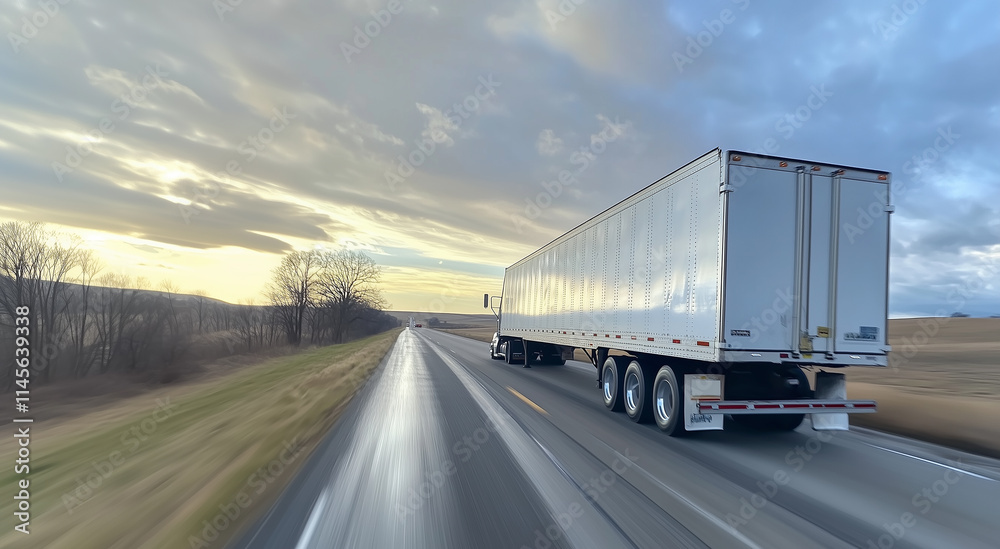 truck on the highway