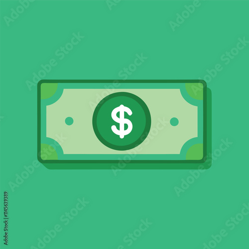 Dollar banknotes isolate on white background