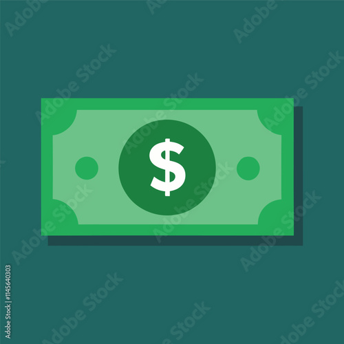 Dollar banknotes isolate on white background