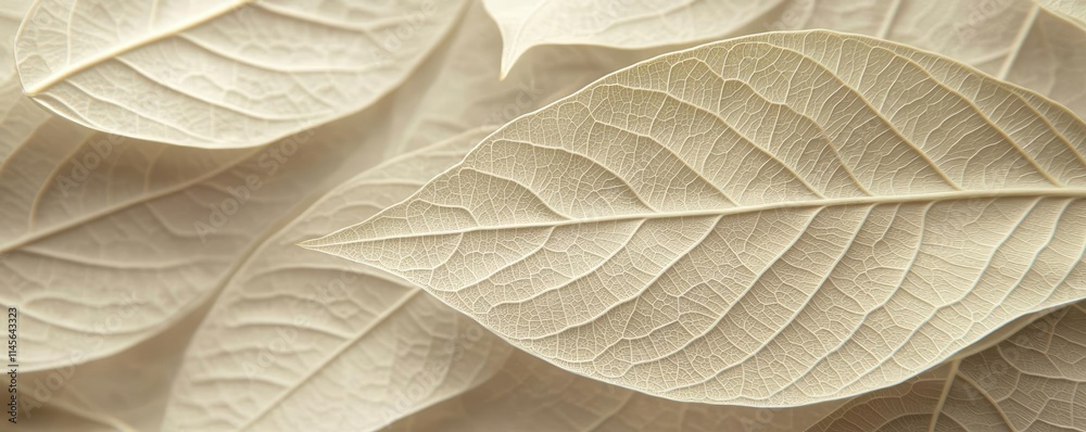 Obraz premium Macro natural idea. Close-up of textured leaves showcasing intricate details and natural patterns.