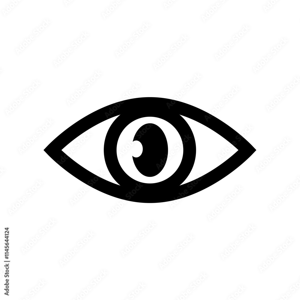 Eye look vision Icon symbol. Vector icon design elements for wibsite, mobile apps, application, UI, UX design. Vector illustration Eye look vision Icon symbol. Vector icon design elements for wibsite, mobile apps, application, UI, UX design. Vector illustration