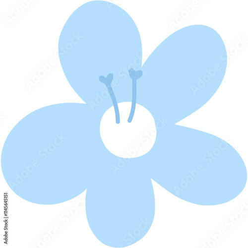 pastel blue flowers for decoration