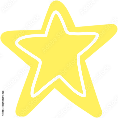 A yellow star