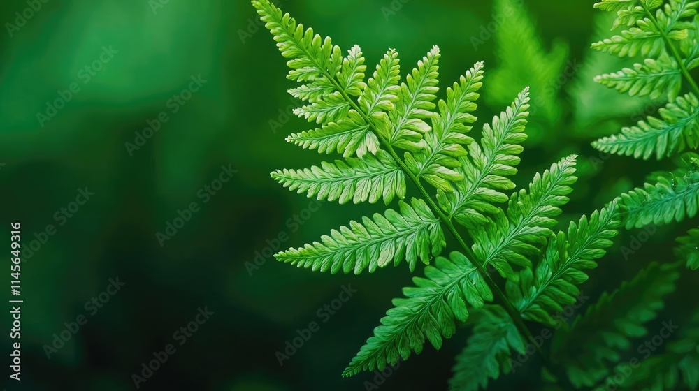 Macro natural idea. Lush green fern leaf showcasing intricate textures and vibrant colors in nature's design. Macro natural idea. Lush green fern leaf showcasing intricate textures and vibrant colors in nature's design.