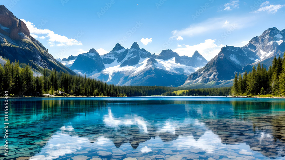 Fototapeta premium lake in the mountains