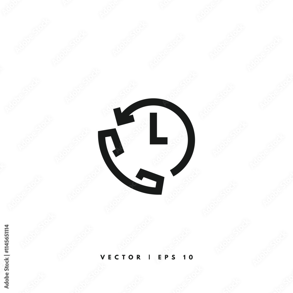 Dial Call History Icon. Editable Stroke Dial Call History Icon. Editable Stroke