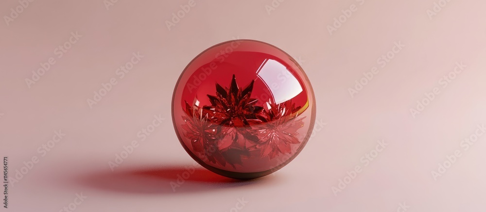 Elegant red decorative Christmas ball showcasing intricate design and festive spirit for holiday celebrations and winter decor. Elegant red decorative Christmas ball showcasing intricate design and festive spirit for holiday celebrations and winter decor.