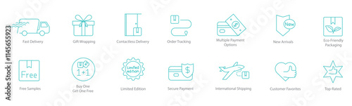 Fast Delivery, Gift Wrapping, Contactless Delivery, Order Tracking, Multiple Payment Options, New Arrivals, Eco-Friendly Packaging, Free Samples, Buy One Get One Free, Limited Edition, Secure Payment 