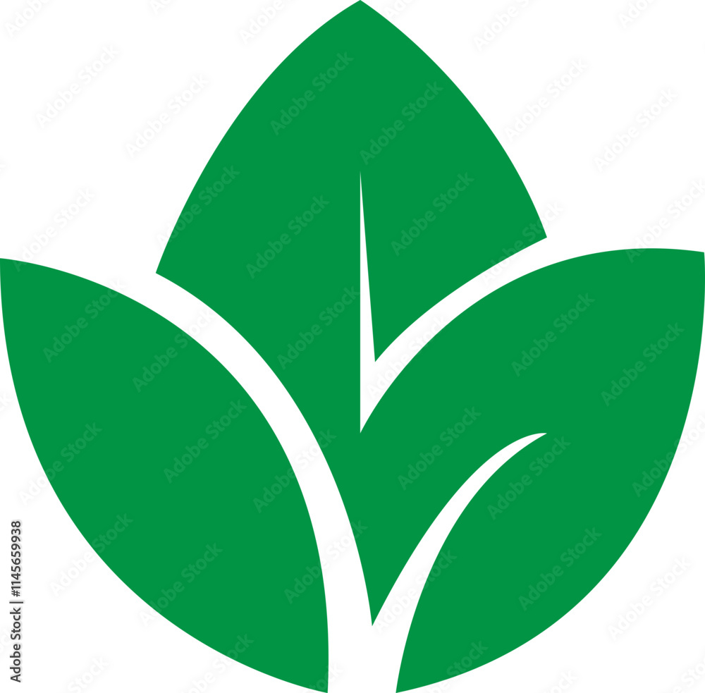 Obraz premium Eco friendly icon in trendy green flat style. Ecologic food stamp sign. Organic natural food vector illustration. Element design for natural concept isolated on transparent background.