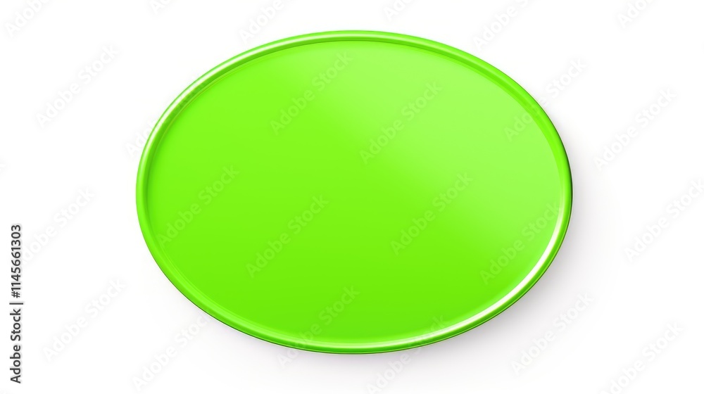Round blank green label on a white background ideal for product packaging or promotional design concepts in vector format. Round blank green label on a white background ideal for product packaging or promotional design concepts in vector format.