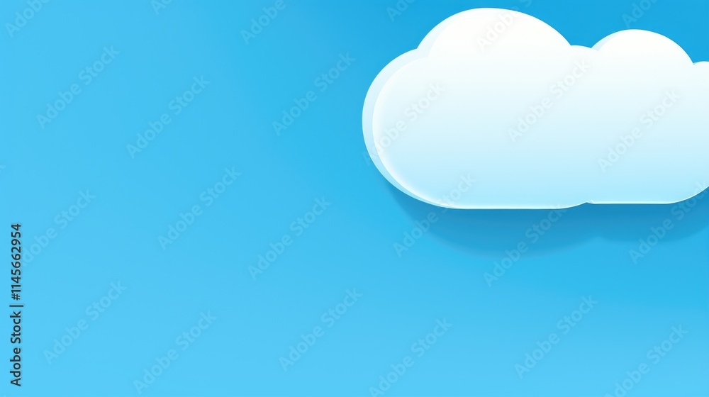 Speech bubble on a vibrant blue background ideal for text communication or dialogue in digital design projects and presentations Speech bubble on a vibrant blue background ideal for text communication or dialogue in digital design projects and presentations