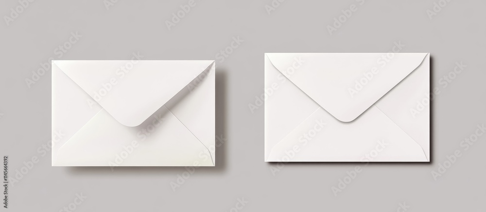 Blank card and envelope mockup for greeting card or invitation design showcasing minimalistic stationery layout on a neutral background Blank card and envelope mockup for greeting card or invitation design showcasing minimalistic stationery layout on a neutral background