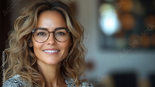 A portrait of a happy woman employee in a studio, smiling and exuding pride, represents an attorney or lawyer with professional career opportunities.