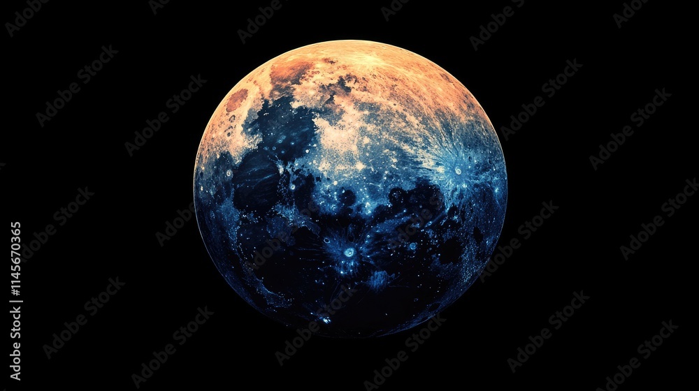 Abstract depiction of a celestial body against a dark background showcasing cosmic elements and the beauty of the universe in vivid colors. Abstract depiction of a celestial body against a dark background showcasing cosmic elements and the beauty of the universe in vivid colors.
