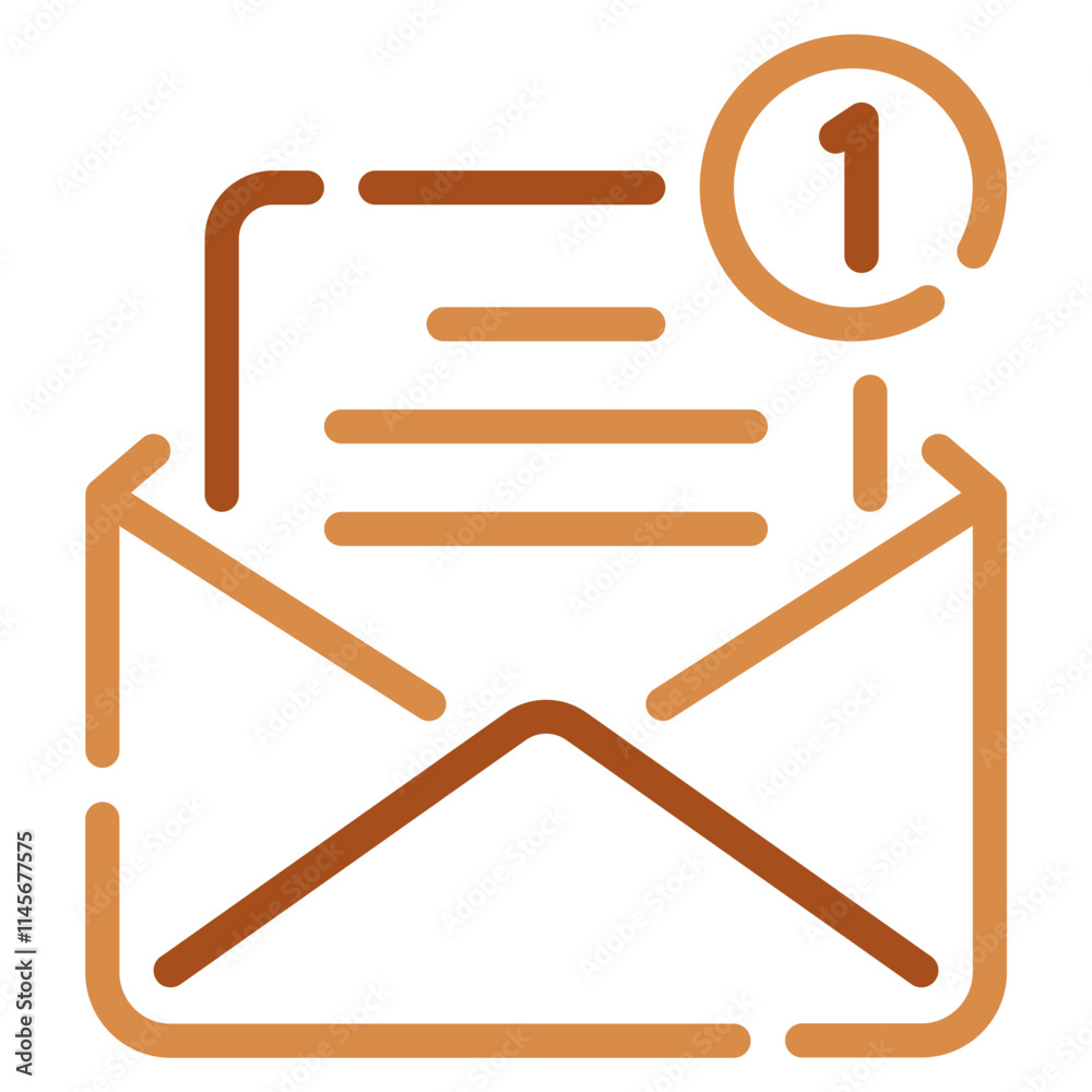 Email Notification Icon Design for User Engagement Email Notification Icon Design for User Engagement