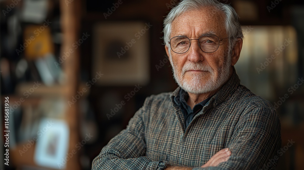 A senior man with a thoughtful expression stands in a studio, representing the challenges of aging and memory loss, possibly facing retirement or Alzheimer's treatment. A senior man with a thoughtful expression stands in a studio, representing the challenges of aging and memory loss, possibly facing retirement or Alzheimer's treatment.