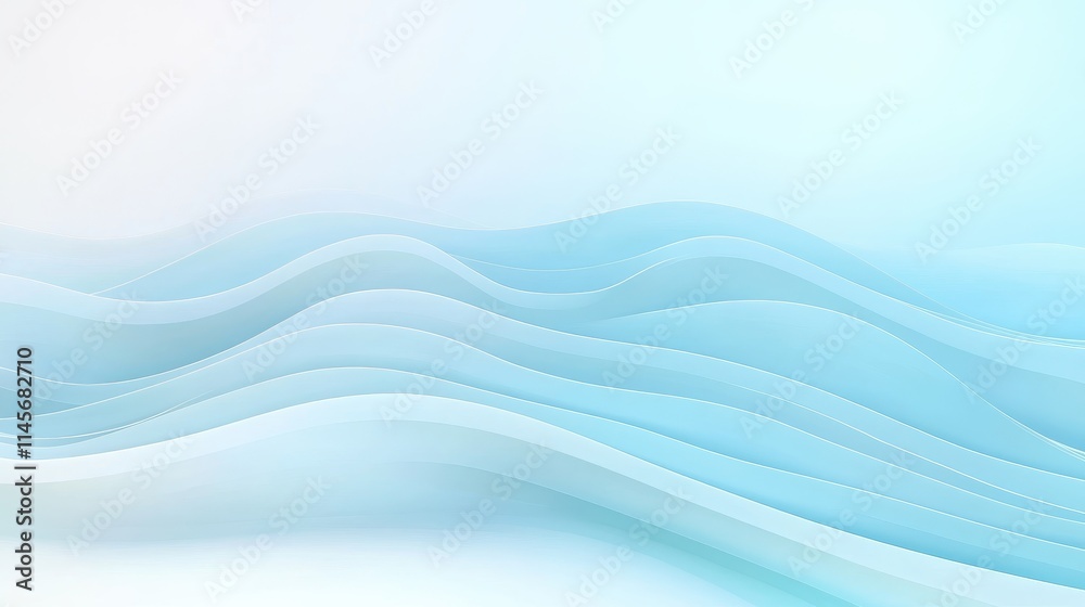 Fototapeta premium A blue wave with white dots on it