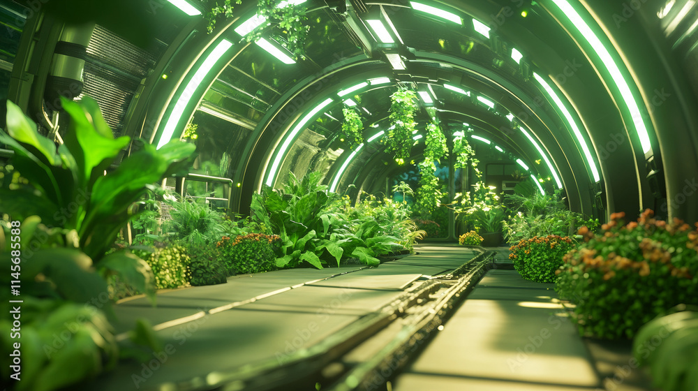 Futuristic Greenhouse: Biodegradable Eco-Tech Tunnel Futuristic Greenhouse: Biodegradable Eco-Tech Tunnel