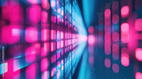 Wallpaper Mural Vibrant abstract background with blurred pink and blue lights creating a dynamic visual effect suitable for modern design projects Torontodigital.ca