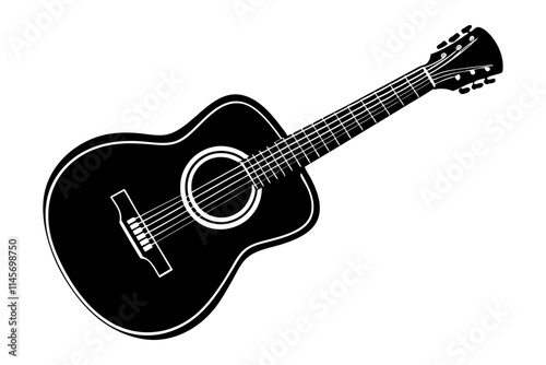 guitar isolated on white