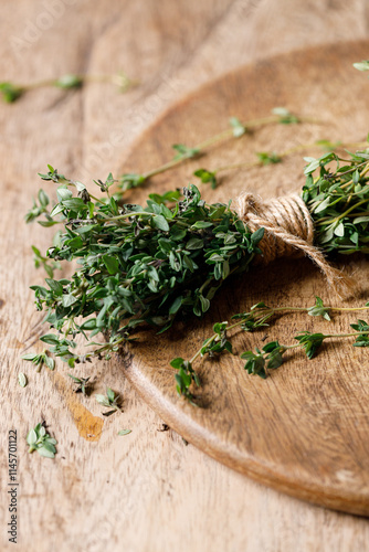 fresh green Thyme herb plant