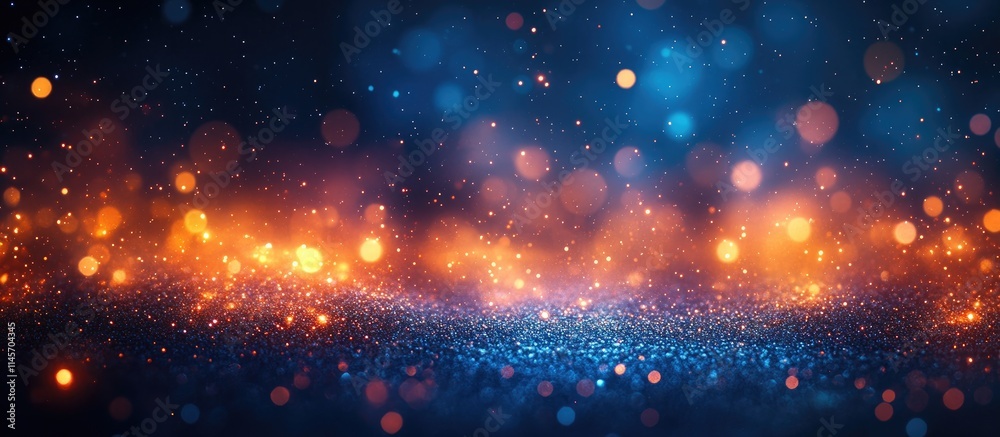 Fototapeta premium Elegant bokeh background with shimmering lights and a gradient of colors creating a festive and sophisticated atmosphere for celebrations