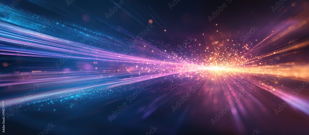 Abstract light beams creating vibrant patterns in a dynamic stage setting with sparks and colors enhancing visual effervescence. Abstract light beams creating vibrant patterns in a dynamic stage setting with sparks and colors enhancing visual effervescence.