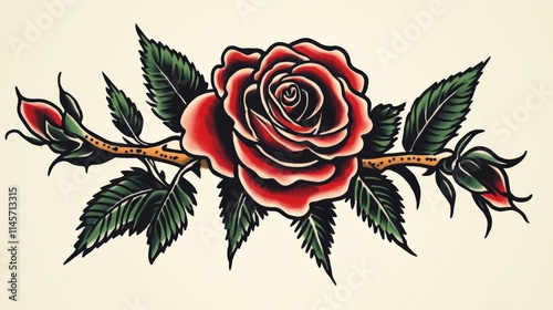 Vector Set Of Old School Tattoo Designs