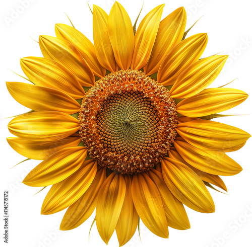 Helianthus annuus PNG isolated, Common sunflower Plant illustration 
