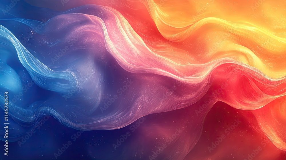 Obraz premium Art illustration and wallpaper with color lines for abstract design.