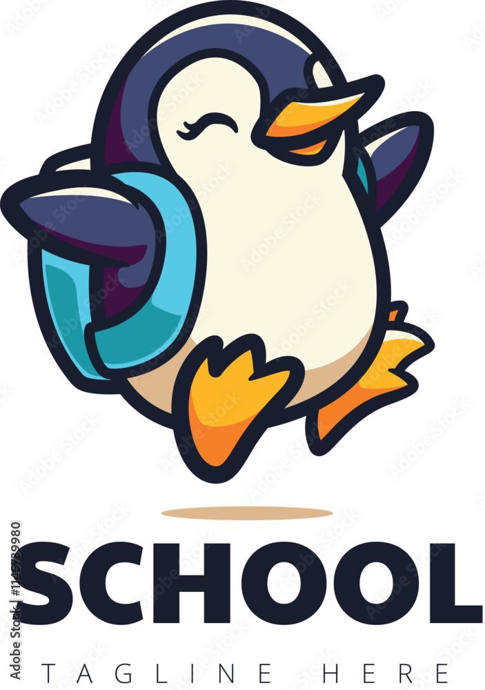Obraz premium Penguin School